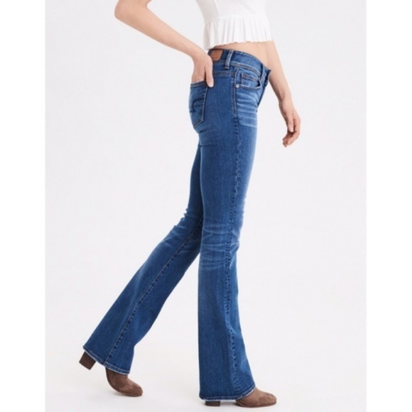 American Eagle Dark Wash Stretch Slim Boot Size 2 - Picture 7 of 8